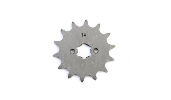 Picture of 14 Tooth Front Gearbox Drive Sprocket Suzuki GT185 73-78 JTF422 JTF421