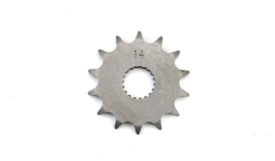 Picture of 14 Tooth Front Gearbox Drive Sprocket Suzuki GN125 GS125 RM125 JTF426