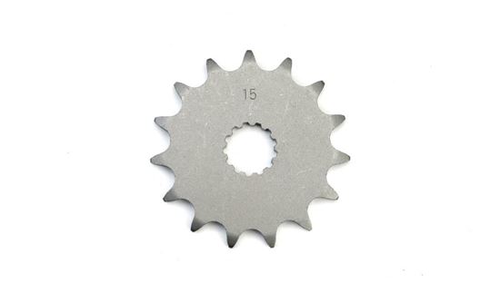 Picture of 15 Tooth Front Gearbox Drive Sprocket Suzuki TS250 76-78, RG400 JTF433