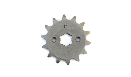 Picture of 14 Tooth Front Gearbox Drive Sprocket Hon ANF125 MBX50 JTF249 JTF252