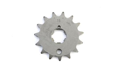 Picture of 15 Tooth Front Gearbox Drive Sprocket Kawasaki S2/S3 MII Z400 74-82 JTF509