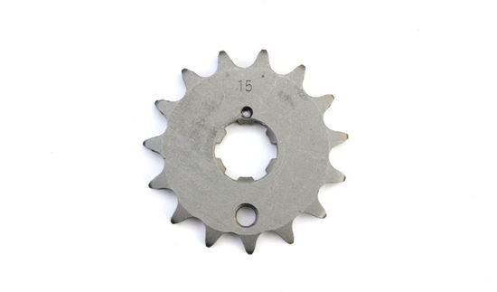 Picture of 15 Tooth Front Gearbox Drive Sprocket Kawasaki S2/S3 MII Z400 74-82 JTF509