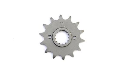 Picture of 14 Tooth Front Gearbox Drive Sprocket Kawasaki EL GPZ KLX ZR ZXR JTF516