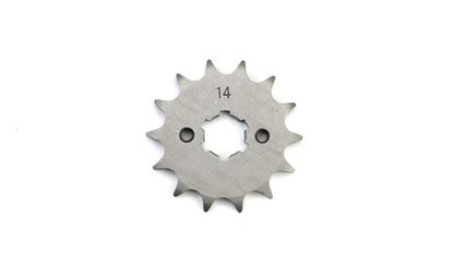 Picture of 14 Tooth Front Gearbox Drive Sprocket Yamaha YBR125 07-13 JTF548