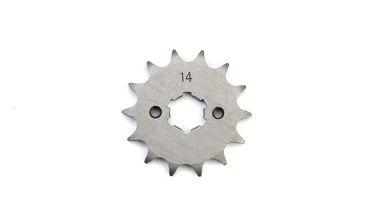 Picture of 14 Tooth Front Gearbox Drive Sprocket Yamaha YBR125 07-13 JTF548