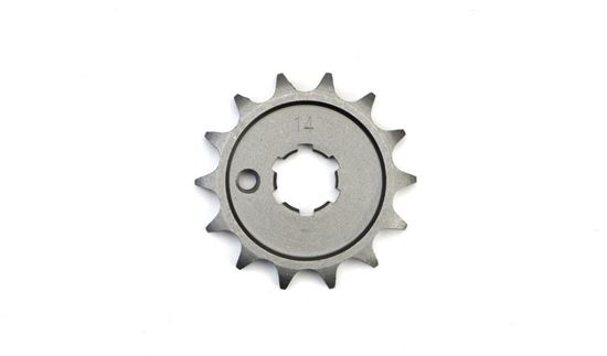 Picture of 14 Tooth Front Gearbox Drive Sprocket Yamaha RD80 83-84, YBA125 JTF555