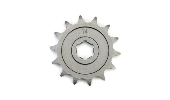Picture of 14 Tooth Front Gearbox Drive Sprocket Kawasaki KLX140 08-14 JTF1501