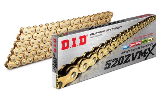 Picture of DID Chain Super Heavy Duty X-Ring Gold (G&G) ZVM-X 520-114L (38.9KN) (ZJ Rivet Link) (Single)