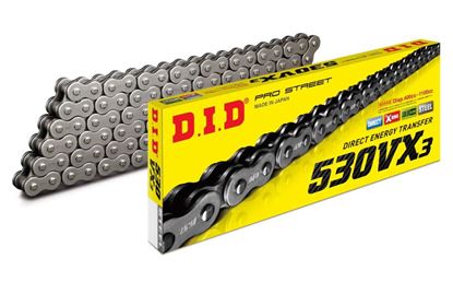 Picture of DID Chain Heavy Duty X-Ring Black VX3 530-130L (44.4KN) (ZJ Rivet Link) (Single)