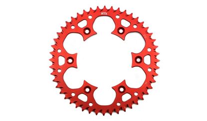 Picture of MTX Zero Aluminium 210/301-48 Rear Sprocket Red Honda CRF450R 04-14, CR250 03 (Single)