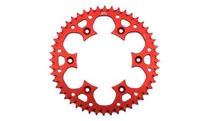 Picture of MTX Zero Aluminium 210/301-53 Rear Sprocket Red Honda CRF250X 04-09,11, CR250 87,90-91 (Single)