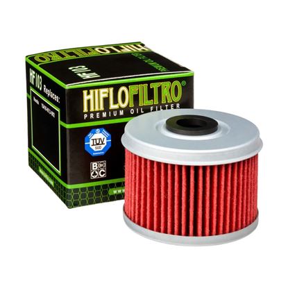 Picture of HiFlo Oil Filter Honda CRF250L,R 17-20, CB300F,R 17-23, CBR300R 18-22, CRF300L 21-22, CMX300 17-23 OE Ref.15410-K0A-DB1, 15410-KYJ-902 (Single)