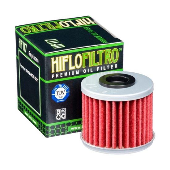 Picture of HiFlo Oil Filter Honda MSX125 21-23, Z125 22-23, NC750 14-23, CRF1000 16-19, CRF1100 20-23, GL1800 18-23 OE Ref.15412-MGS-D21 (Single)