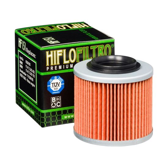 Picture of HiFlo Oil Filter Aprilia 650 Pegaso 93-04, 6.5 Moto 95-01 OE Ref.0256185, BMW F650 93-07, G650 07-16 OE Ref.11 41 2 343 118, 11 41 2 343 452 (Single)