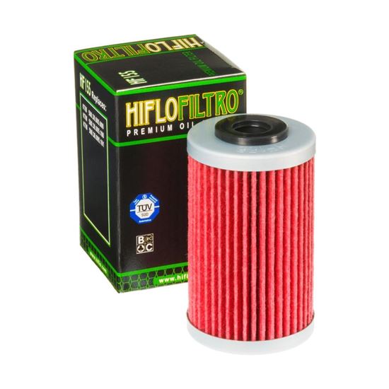 Picture of HiFlo Oil Filter KTM 125/200/250/390 Duke 11-24, 125 RC 14-22, 390 RC 17-22 OE Ref.580.38.005.000, 580.38.005.100, 580.38.005.101, 901.38.015.000 (Single)