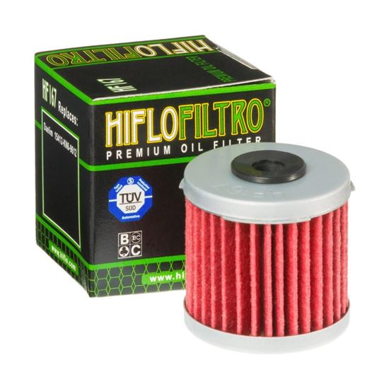 Picture of HiFlo Oil Filter Daelim VC125 96-05, VS125 97-05, VT125 97-05 OE Ref.15412-KN6-9612, LML 125 Star 09-15 (Single)
