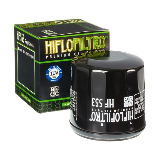 Picture of HiFlo Oil Filter Benelli 899 TNT/Café Racer/Century Racer 08-15, 900 Tornado 01-15, 1130 TNT/Café Racer/Tornado/TRE K 05-15 OE Ref.018.01.07.101.000 (Single)