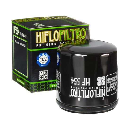 Picture of HiFlo Oil Filter MV Augsta F4 Agostini/Brutale/Senna/SPR/S 00-05, F4 1000 05-07 OE Ref.8000A1428 (Single)