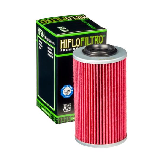 Picture of HiFlo Oil Filter Aprilia 1000cc Long Filter 04-10 OE Ref.0956745, Buell 1125CR/R 09-10 OE Ref.Q1064.1AM, Can Am 990 GS Spyder 08-09, 990 RS/RT Spyder 10-12 OE Ref.420956745 (Single)