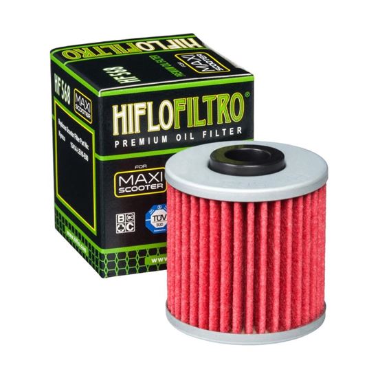 Picture of HiFlo Oil Filter Kymco 400i Xciting 12-23 OE Ref.1541A-LEH6-E00 (Single)