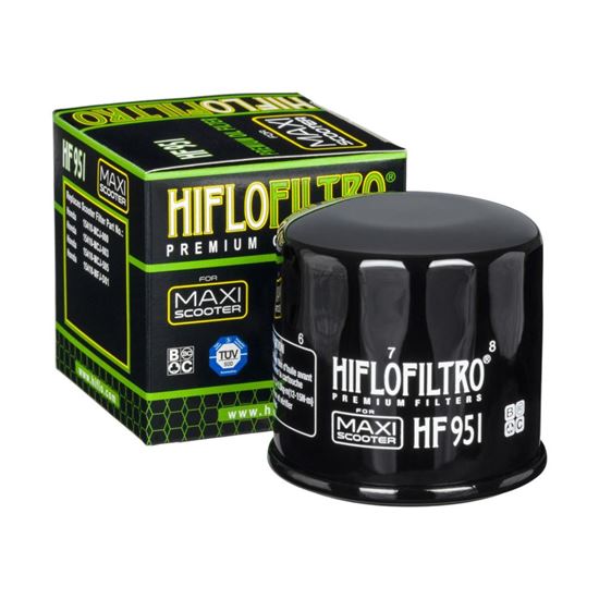 Picture of HiFlo Oil Filter Honda NSS250, NSS300, SH300, SH350, FSC400, FSC600, Yamaha XP530, XP560 - Premium Scooter Filter (HF204) (Single)