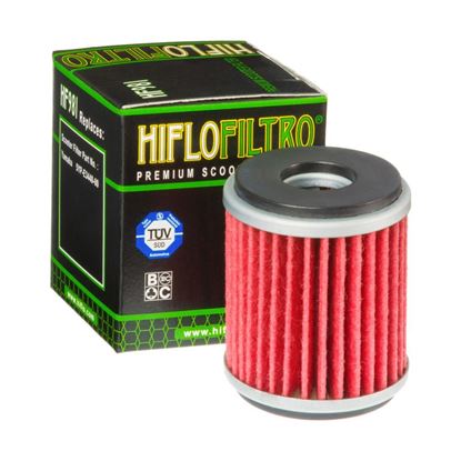 Picture of HiFlo Oil Filter Yamaha YP125 06-17, OE Ref.38B-E3440-00, 5YP-E3440-00 - Premium Scooter Filter (HF141) (Single)