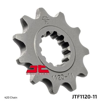 Picture of JT Front Sprocket Aprilia 50 MX SM 03-06, 50 Tuono 03-05, Peugeot XPS 50 SM 04-0 (1120-11) (Single)