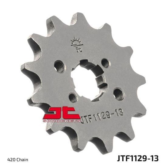 Picture of JT Front Sprocket Derbi Senda 50 R, R DRD, SM Classic 99-05, Gilera RCR50 03-05 (1129-13) (Single)