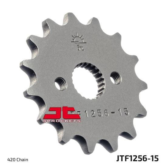 Picture of JT Front Sprocket Honda CRF70F 04-12, XR70R 00-03, CR80R 86-02, CR85R 03-07 (1256-15) (Single)