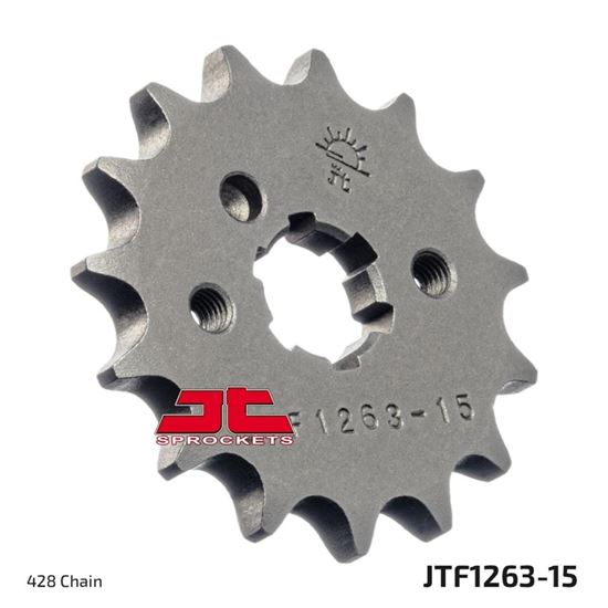 Picture of JT Front Sprocket Yamaha DT125LC 84-87, DT175 84-96, XT225 92-07 (1263-15) (Single)