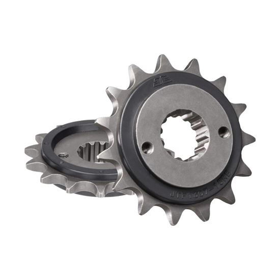 Picture of JT Front Sprocket Kawasaki ZX-6RR 03-06, ZX-6R 02-06 (Rubber Cushioned) (1307-15) (Single)