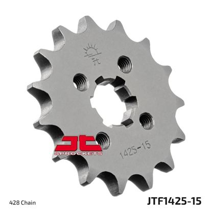 Picture of JT Front Sprocket Suzuki GP100 78-86, RV125 03-16, TS125 73-84, TS125R 90-96 (1425-15) (Single)