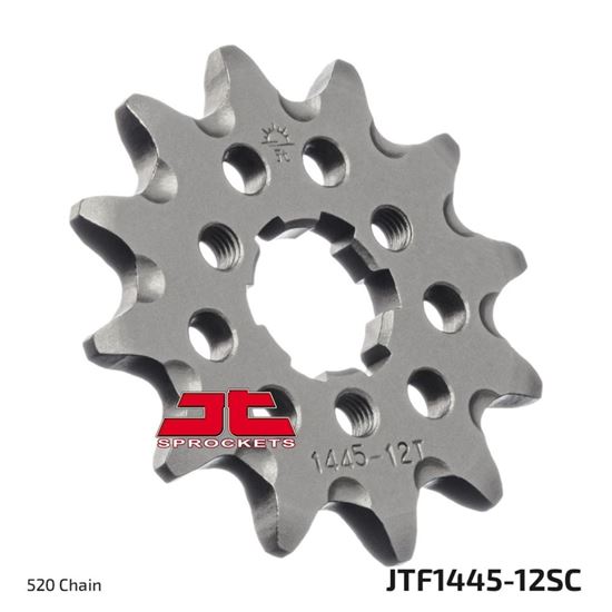 Picture of JT Front Sprocket Kawasaki KX125 94-95, 98-02 (Self Cleaning) (1445-12) (Single)
