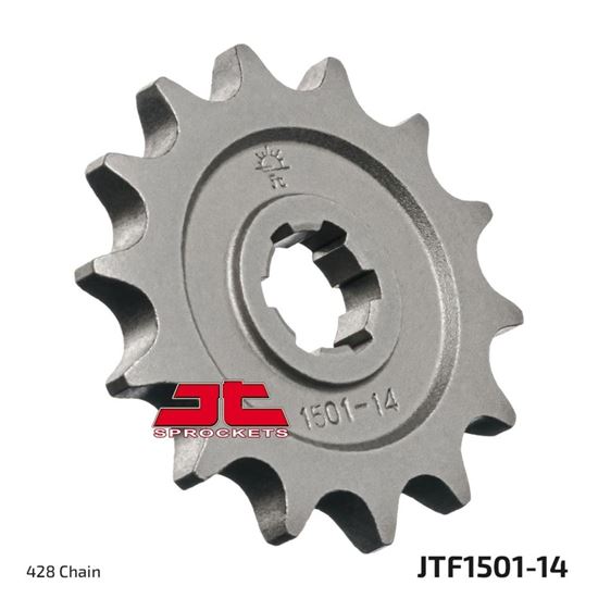 Picture of JT Front Sprocket Kawasaki KLX140A 08-21 (1501-14) (Single)