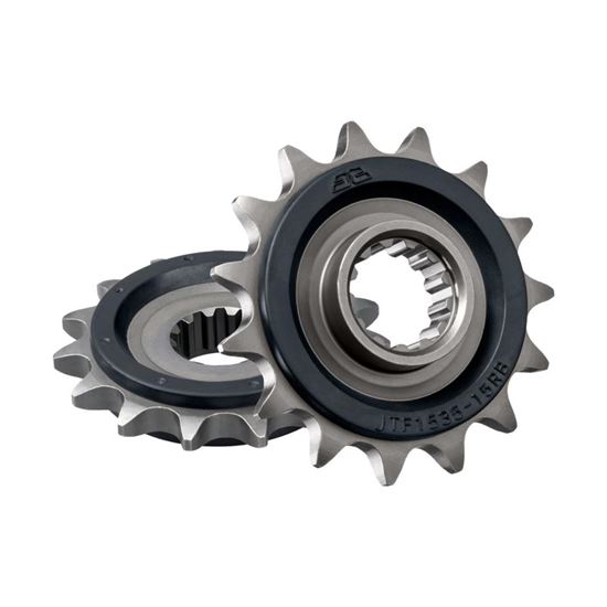 Picture of JT Front Sprocket Kawasaki ZZR600 05-08, ZX-6R 98-02 (Rubber Cushioned) (1535-15) (Single)