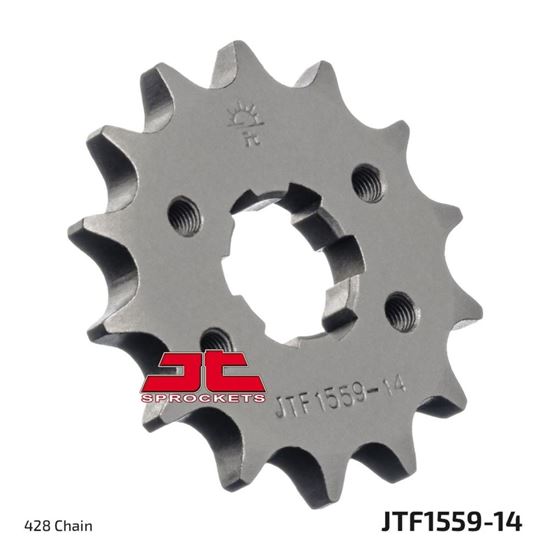 Picture of JT Front Sprocket Yamaha TW125 99-04, YS125 17-19, TW200 95-21  (1559-14) (Single)