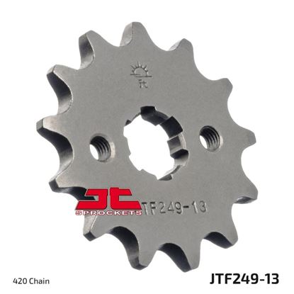 Picture of JT Front Sprocket Kawasaki KLX110 10-23, AR50 81-98,  (249-13) (Single)