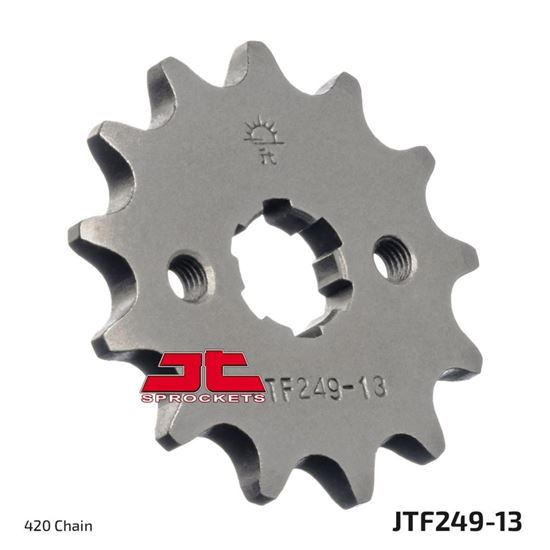 Picture of JT Front Sprocket Kawasaki KLX110 10-23, AR50 81-98,  (249-13) (Single)