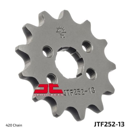 Picture of JT Front Sprocket Honda ATC70 82-85, C50 E Super Cub 84-85 (252-13) (Single)