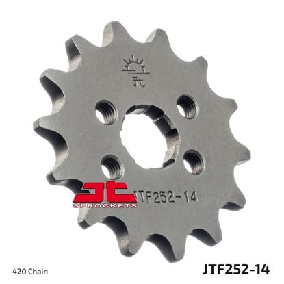 Picture of JT Front Sprocket Honda CRF80 04-13, XR80 79-03 (252-14) (Single)