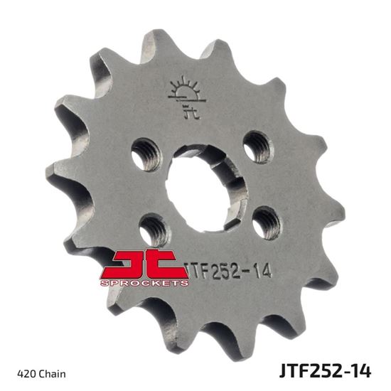 Picture of JT Front Sprocket Honda CRF80 04-13, XR80 79-03 (252-14) (Single)