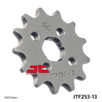 Picture of JT Front Sprocket Honda C50 70-80, C50 Z2/ZZ 80-82, MT50 80-81 (253-13) (Single)