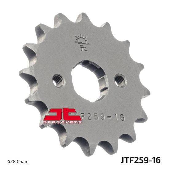 Picture of JT Front Sprocket Honda NX125 89-98, Kymco 90 KXR 05-07, 90 Maxxer 05-07  (259-16) (Single)