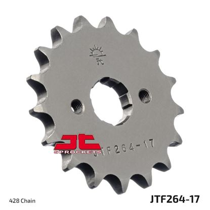 Picture of JT Front Sprocket Honda CD175 71-78, Derbi Senda R 04-07 Senda SM 04-07  (264-17) (Single)