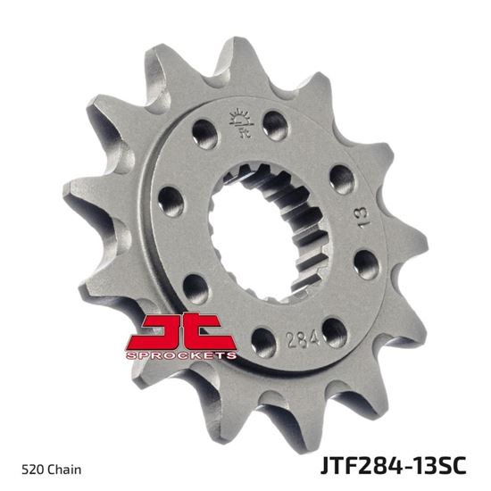 Picture of JT Front Sprocket Honda TRX450R 06-14, CR250R 92-08, CRF250R 22-24, CRF450R 02-23 (Self Cleaning) (284-13) (Single)