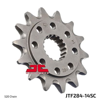 Picture of JT Front Sprocket Honda TRX450R 04-5, TRX700 08-09, CR250R 88-91, CR500 88-01 (Self Cleaning) (284-14) (Single)
