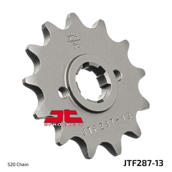 Picture of JT Front Sprocket Honda CRF230L 08-09, CRF230M 09-10, XL250R 84-87 (287-13) (Single)