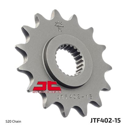Picture of JT Front Sprocket Aprilia 125 ETX Tuareg 86-87, 125 Tuareg 86-87, 350 ETX Tuareg 85-87  (402-15) (Single)