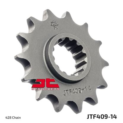 Picture of JT Front Sprocket Kawasaki KLX125 03-06, Suzuki DRZ125 03-21 (409-14) (Single)