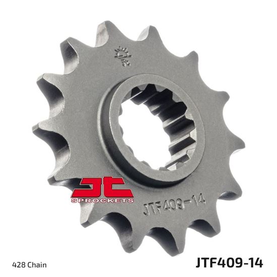 Picture of JT Front Sprocket Kawasaki KLX125 03-06, Suzuki DRZ125 03-21 (409-14) (Single)